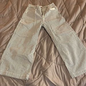 Flying monkey cropped stripe jean